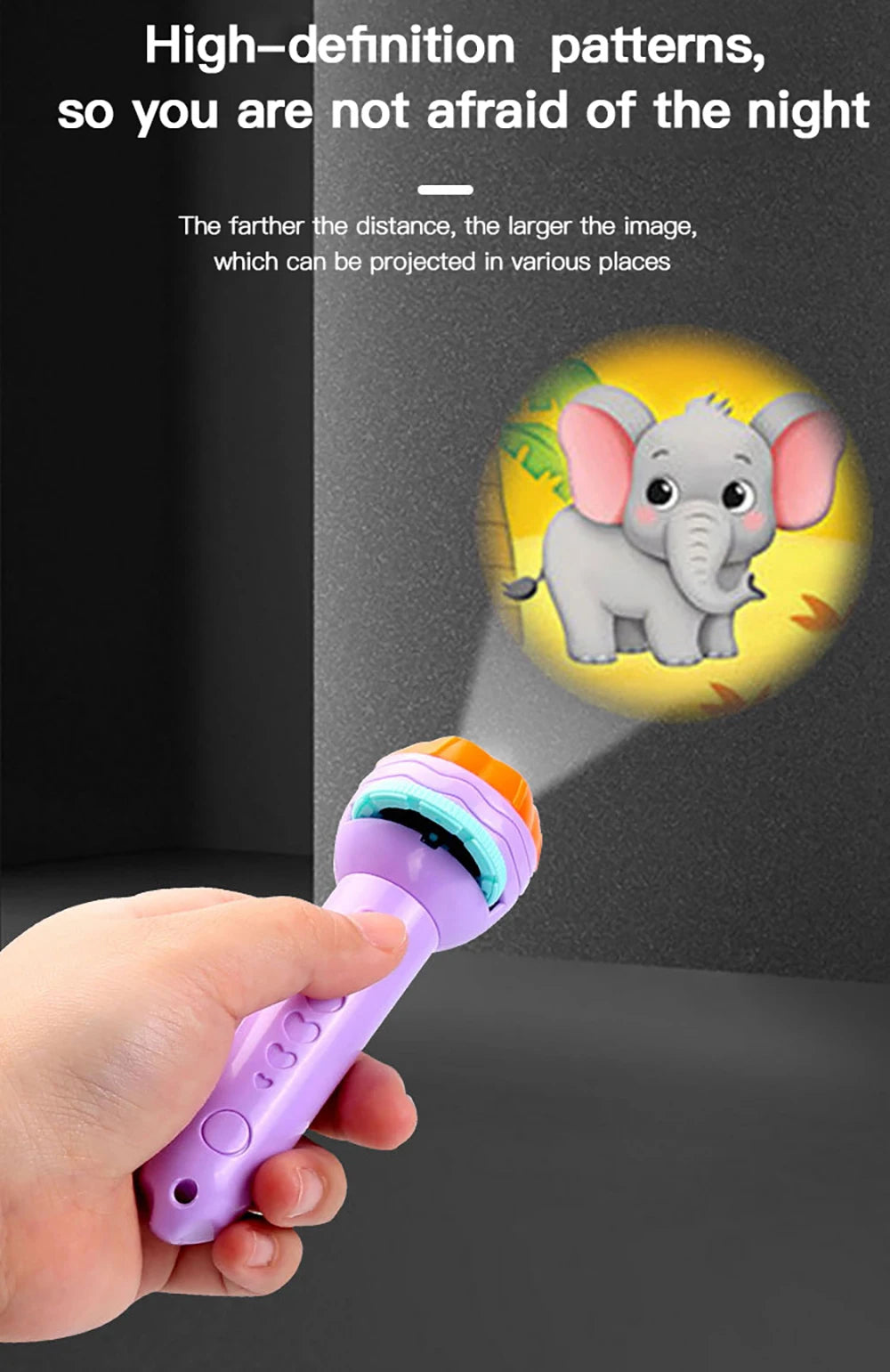 Lampe torche projecteur enfant - Histoires & Dessins Animés